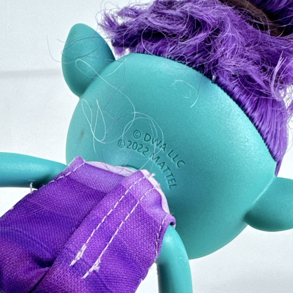 Mattel DreamWorks Trolls Band Together Bruce 8-inch doll in BroZone vest and shorts with purple hair bun