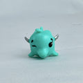 Spin Master Hatchimals CollEGGtibles Mermal Magic teal dolphin miniature figure with silver glitter wings