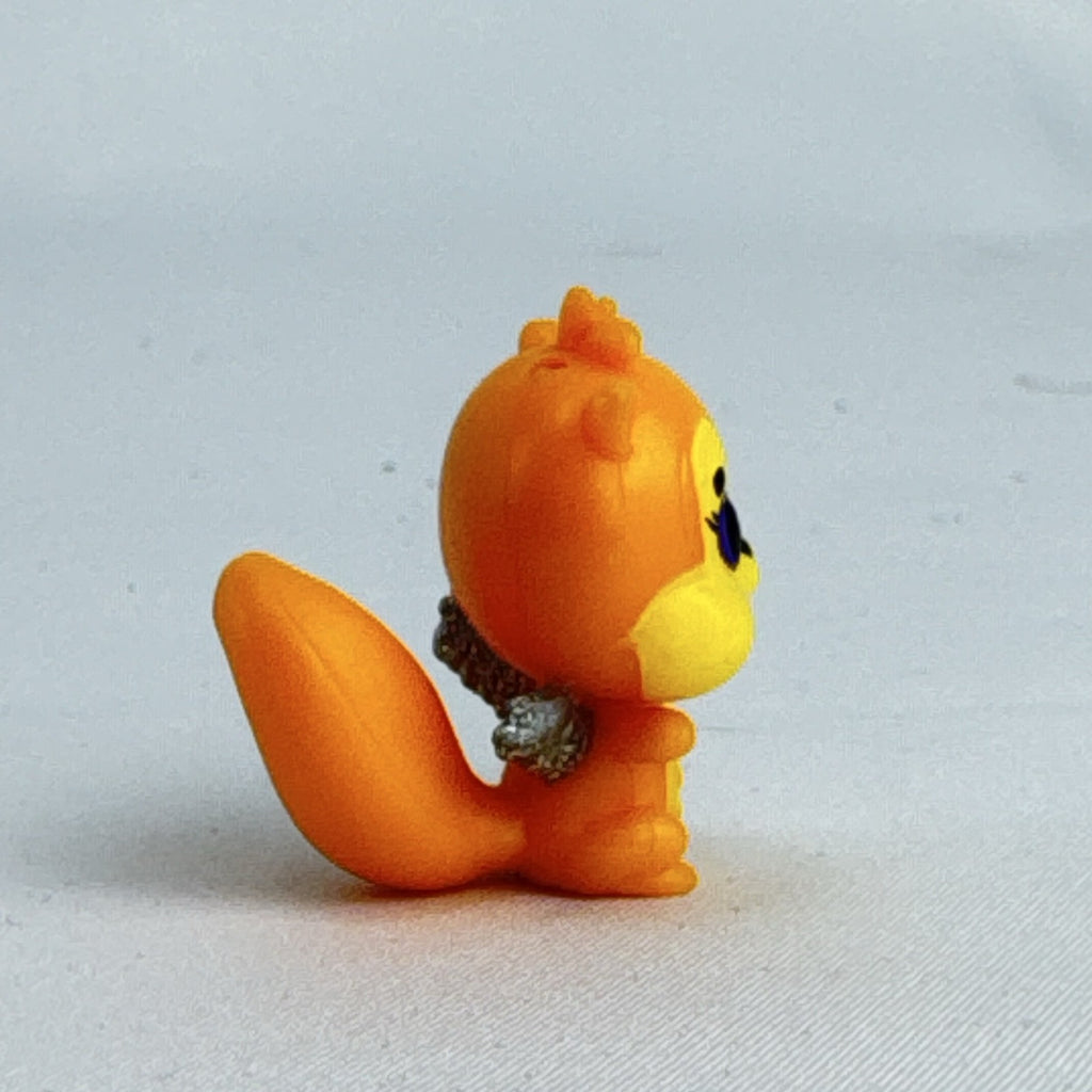Spin Master Hatchimals CollEGGtibles orange squirrel mini figure with silver glitter wings