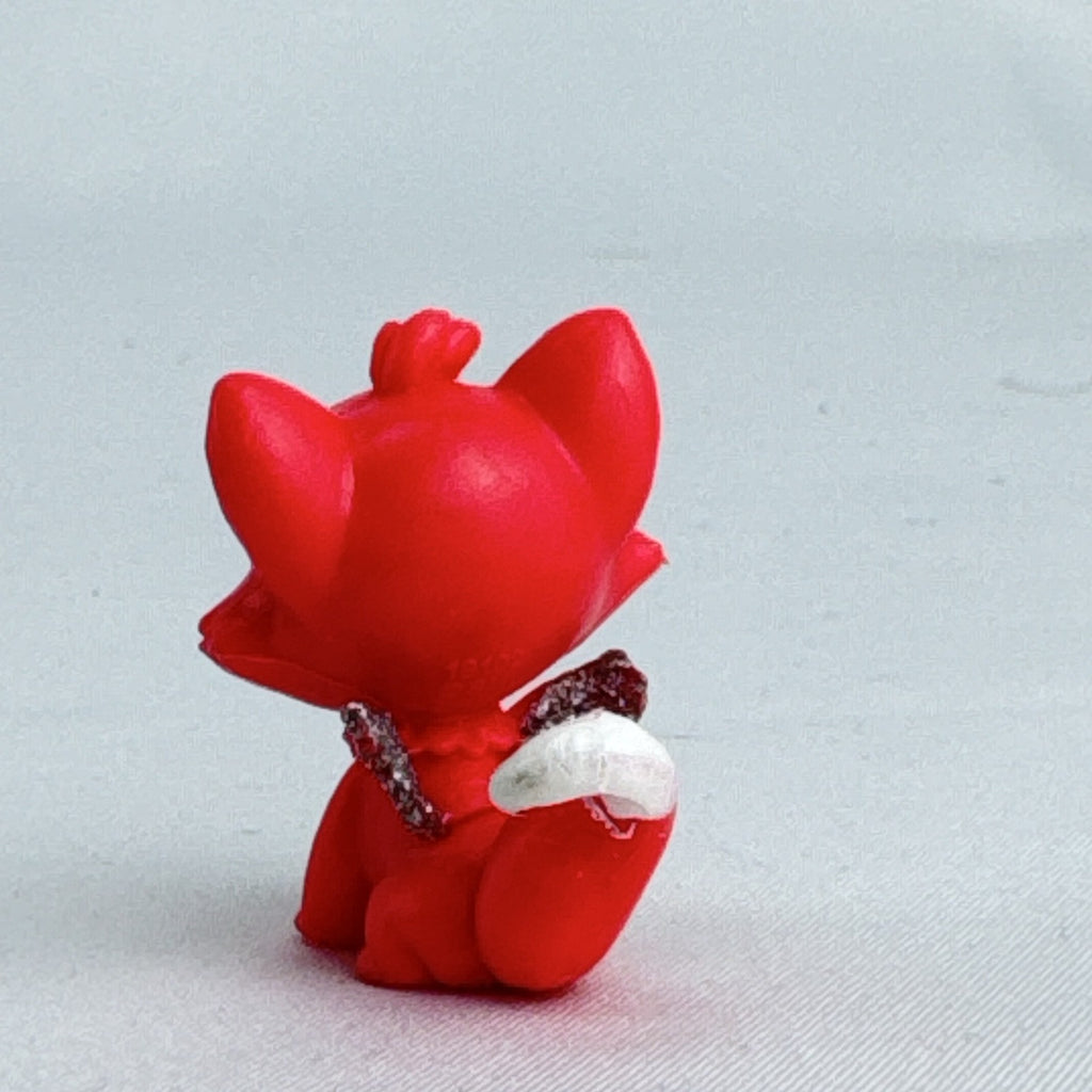 Spin Master Hatchimals Colleggtibles red fox miniature figure with silver glitter wings and winking face