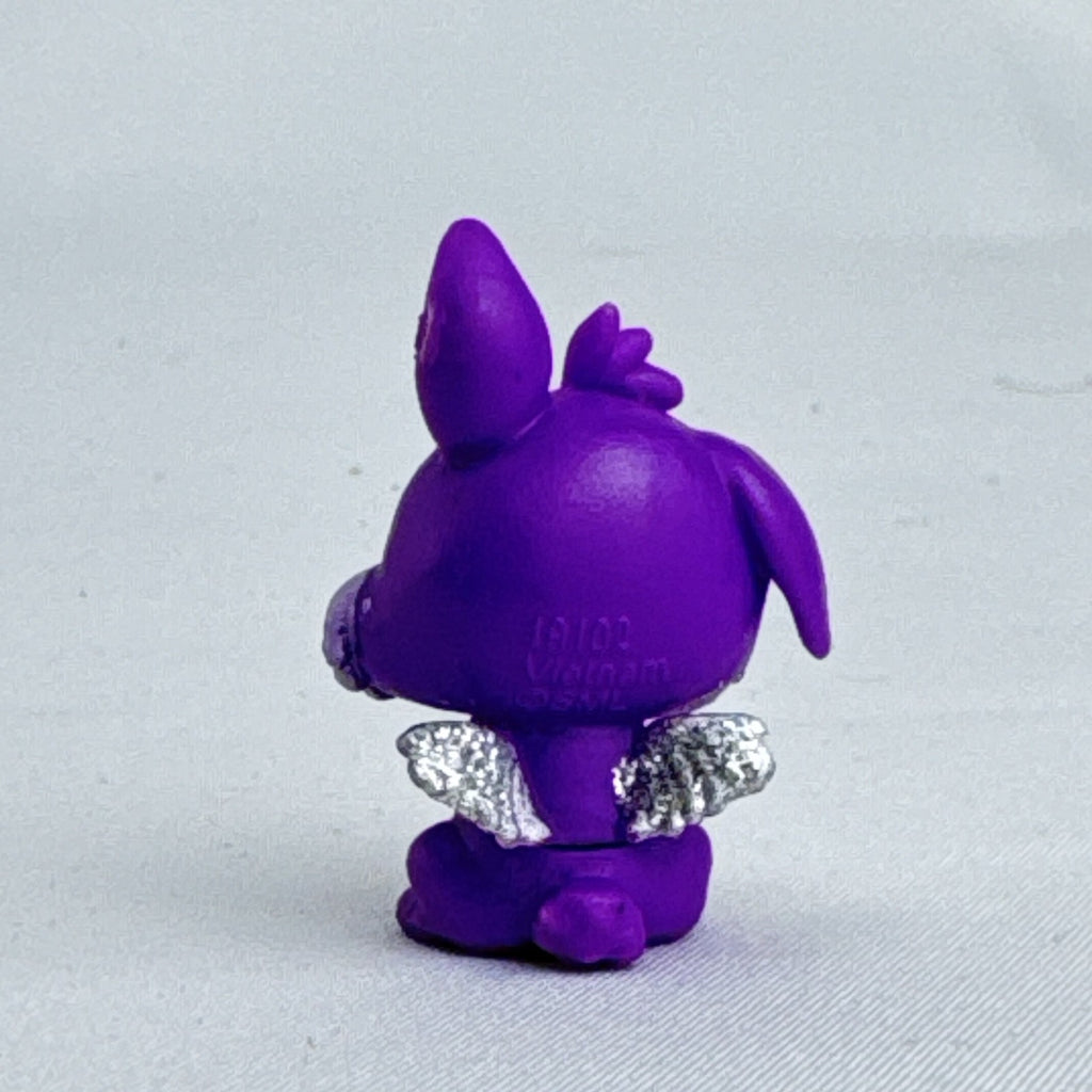 Spin Master Hatchimals CollEGGtibles purple winking bunny mini figure with silver glitter wings