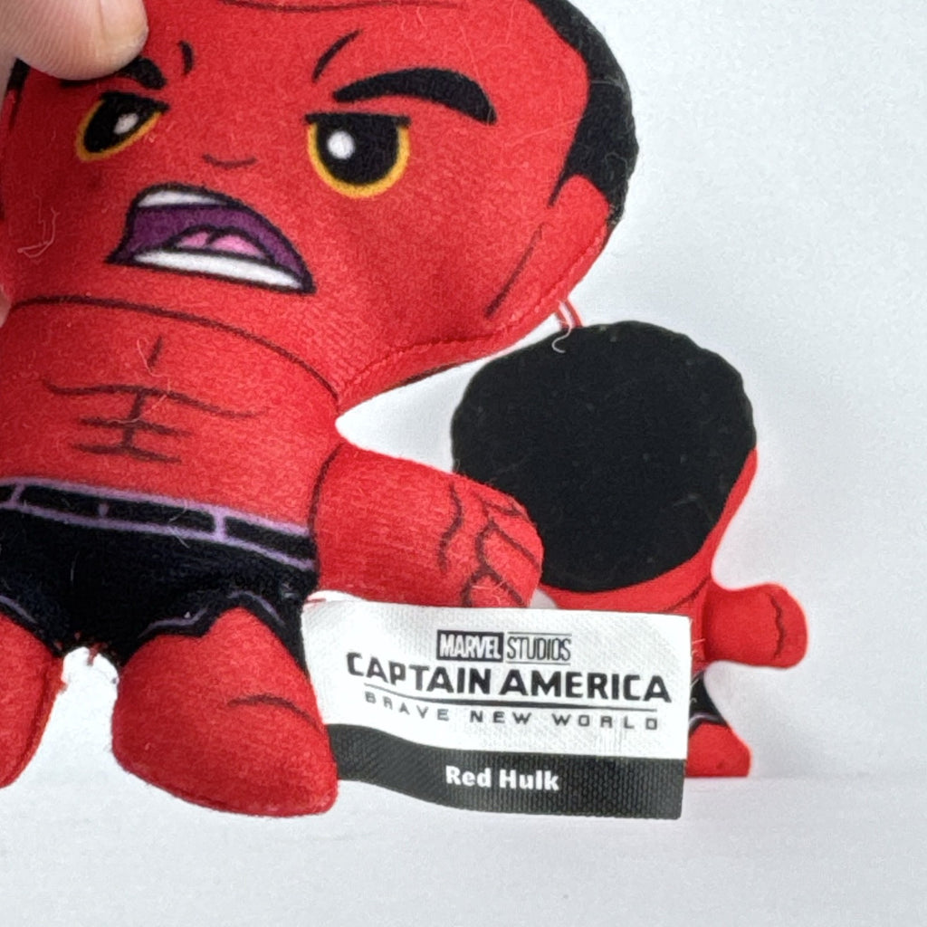 Set of two McDonald's 2024 Marvel Red Hulk plush hanging toys with original tags