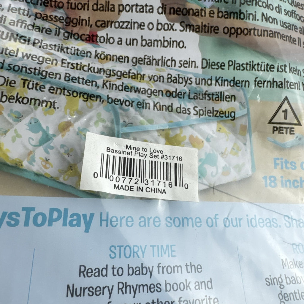 Melissa & Doug Mine to Love baby doll bassinet play set in sealed packaging fitting dolls up to 18 inches
