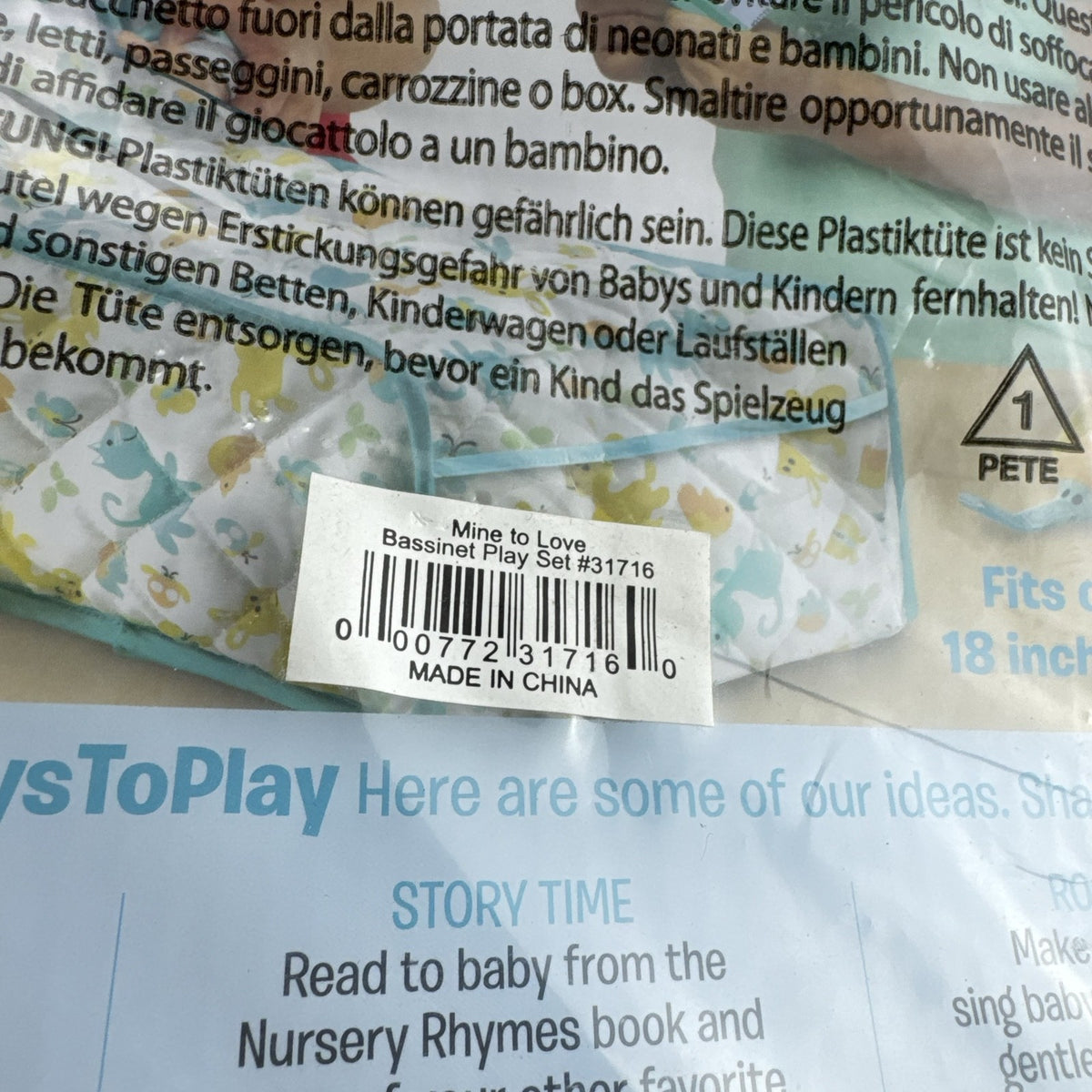 Melissa & Doug Mine to Love baby doll bassinet play set in sealed packaging fitting dolls up to 18 inches