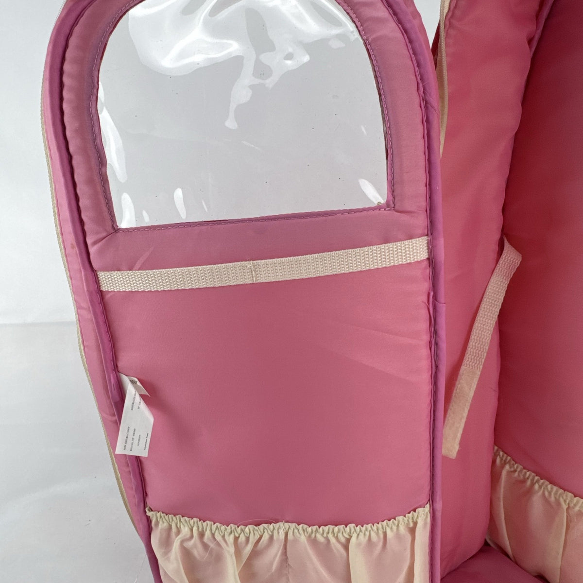 Our Generation Going My Way pink hearts doll carrier backpack for 18-inch dolls with clear window