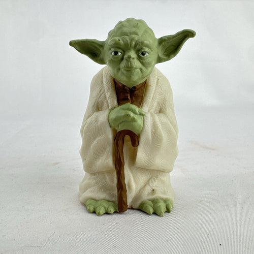 Vintage 1996 Applause Star Wars Yoda PVC mini figure holding cane