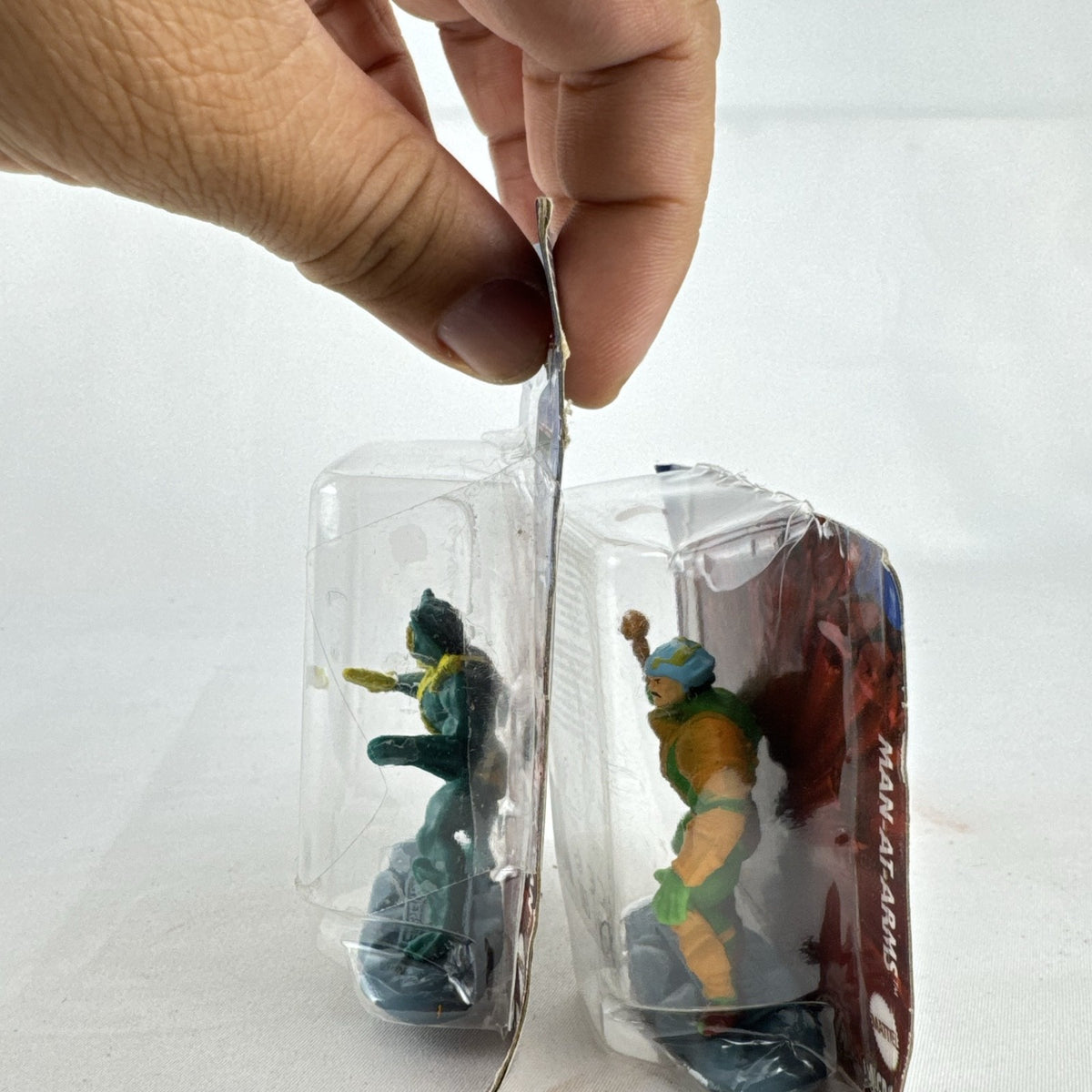 Mattel Masters of the Universe Micro Collection Mer-Man and Man-At-Arms blister-carded mini figures