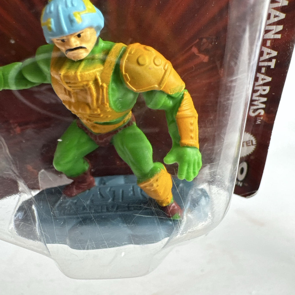 Mattel Masters of the Universe Micro Collection Mer-Man and Man-At-Arms blister-carded mini figures