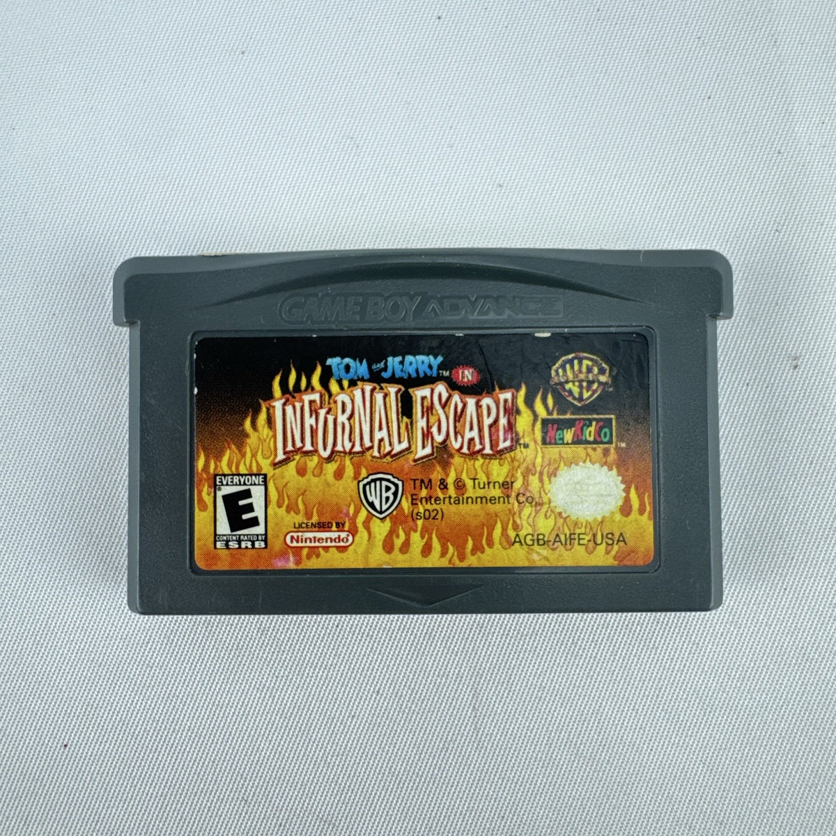 Tom and Jerry in Infurnal Escape video game cartridge for Nintendo Game Boy Advance.