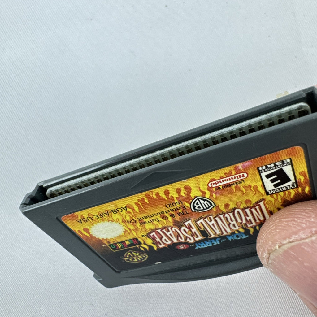 Tom and Jerry in Infurnal Escape video game cartridge for Nintendo Game Boy Advance.