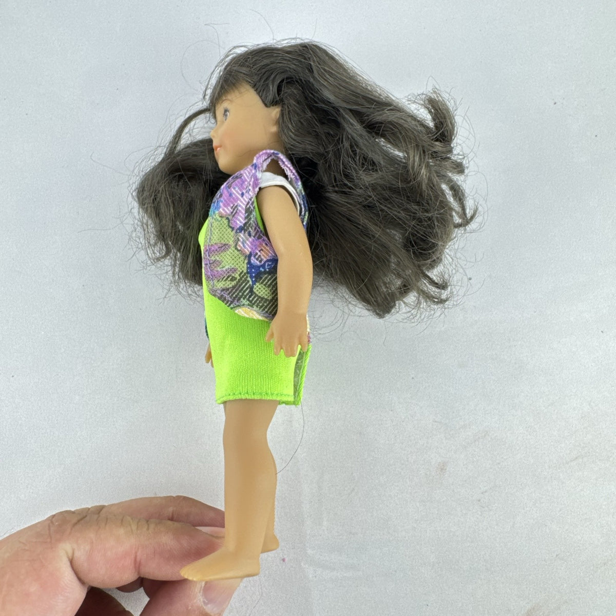American Girl BeForever Samantha Parkington 6.5 inch mini vinyl doll in green patterned dress