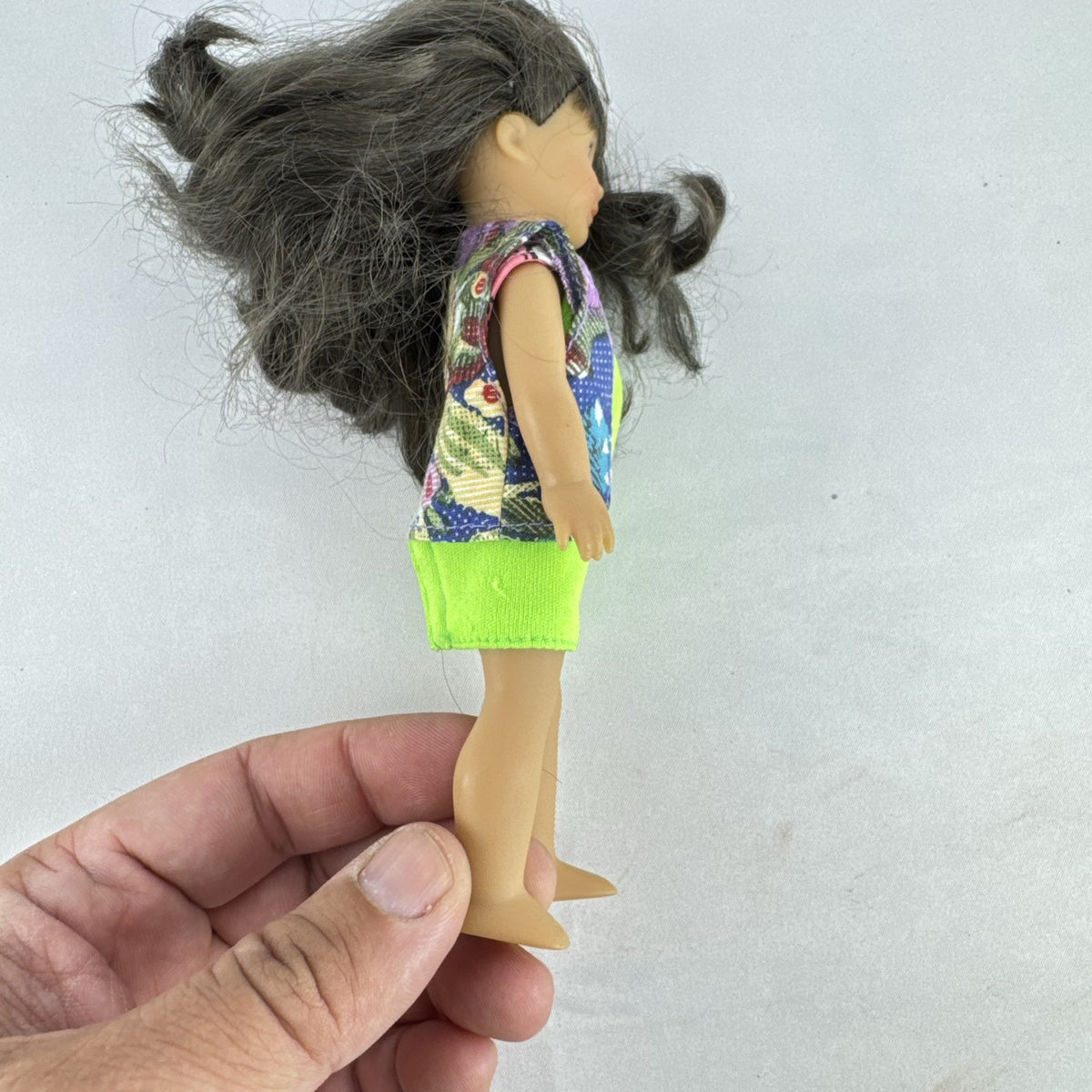 American Girl BeForever Samantha Parkington 6.5 inch mini vinyl doll in green patterned dress