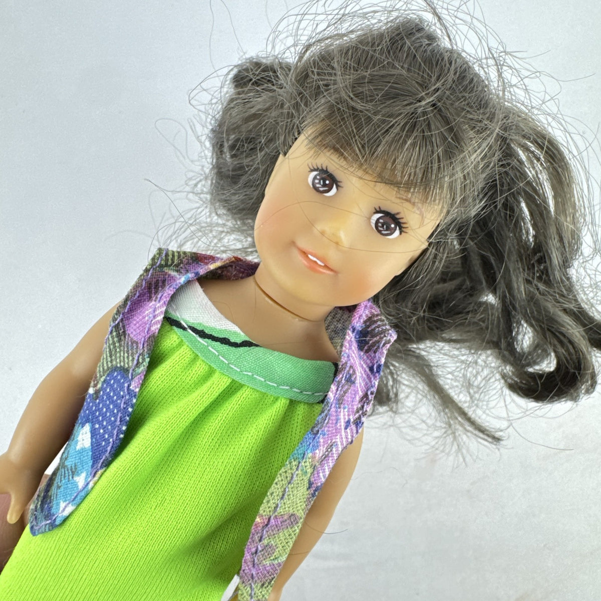 American Girl BeForever Samantha Parkington 6.5 inch mini vinyl doll in green patterned dress