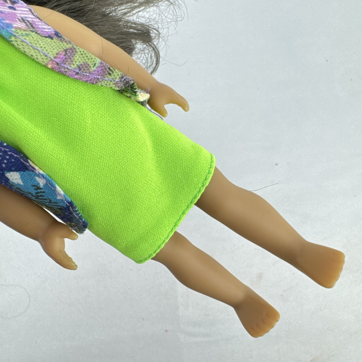 American Girl BeForever Samantha Parkington 6.5 inch mini vinyl doll in green patterned dress