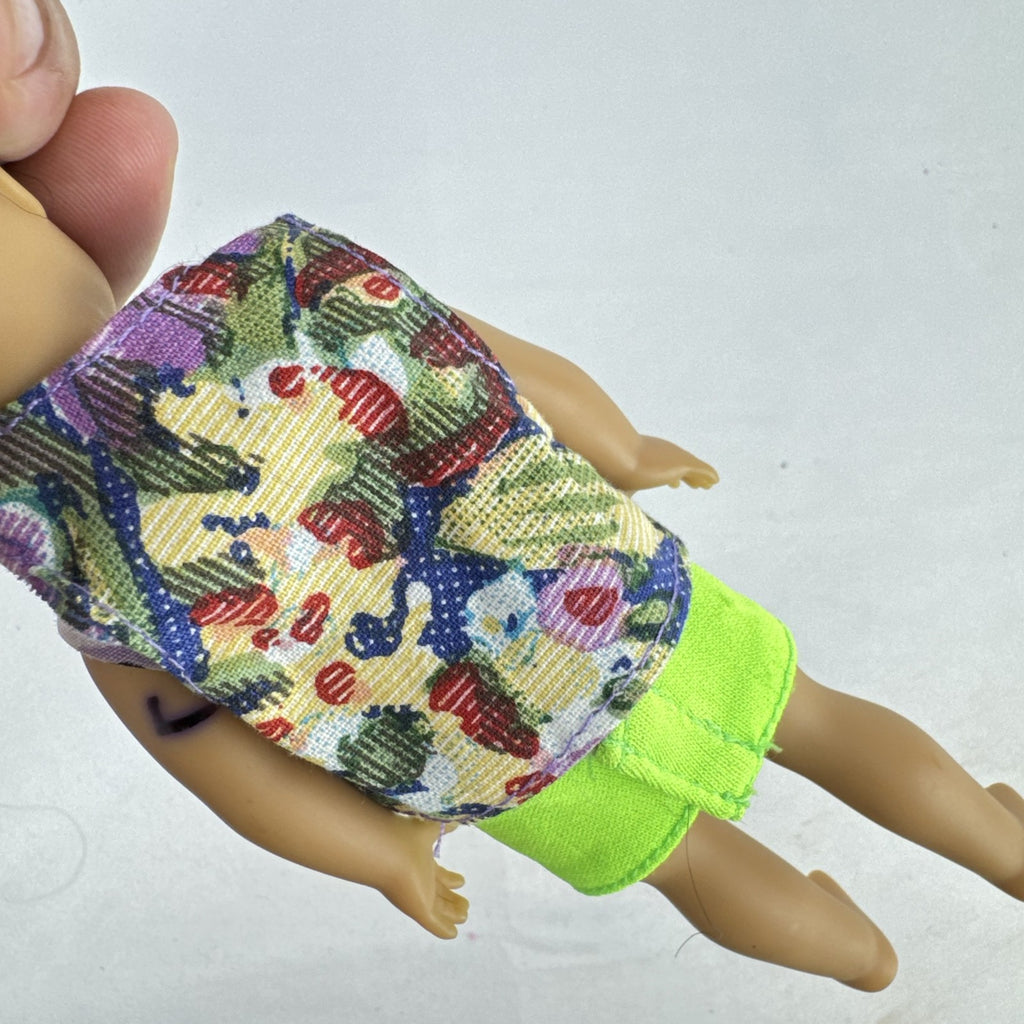 American Girl BeForever Samantha Parkington 6.5 inch mini vinyl doll in green patterned dress