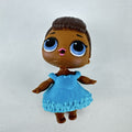 MGA L.O.L. Surprise Series 1 Royal High-Ney 3-inch doll in blue ruffled dress