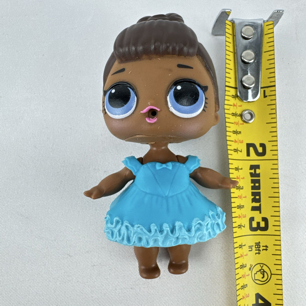 MGA L.O.L. Surprise Series 1 Royal High-Ney 3-inch doll in blue ruffled dress