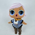 MGA L.O.L. Surprise Madame Queen 3-inch doll in blue houndstooth outfit with pink hair