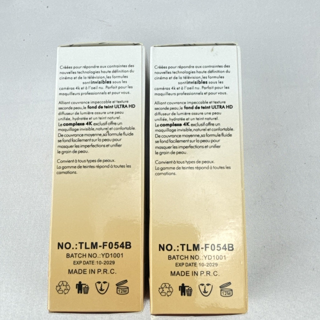 Two bottles of TLM Color Changing Liquid Foundation with SPF 15 in original packaging