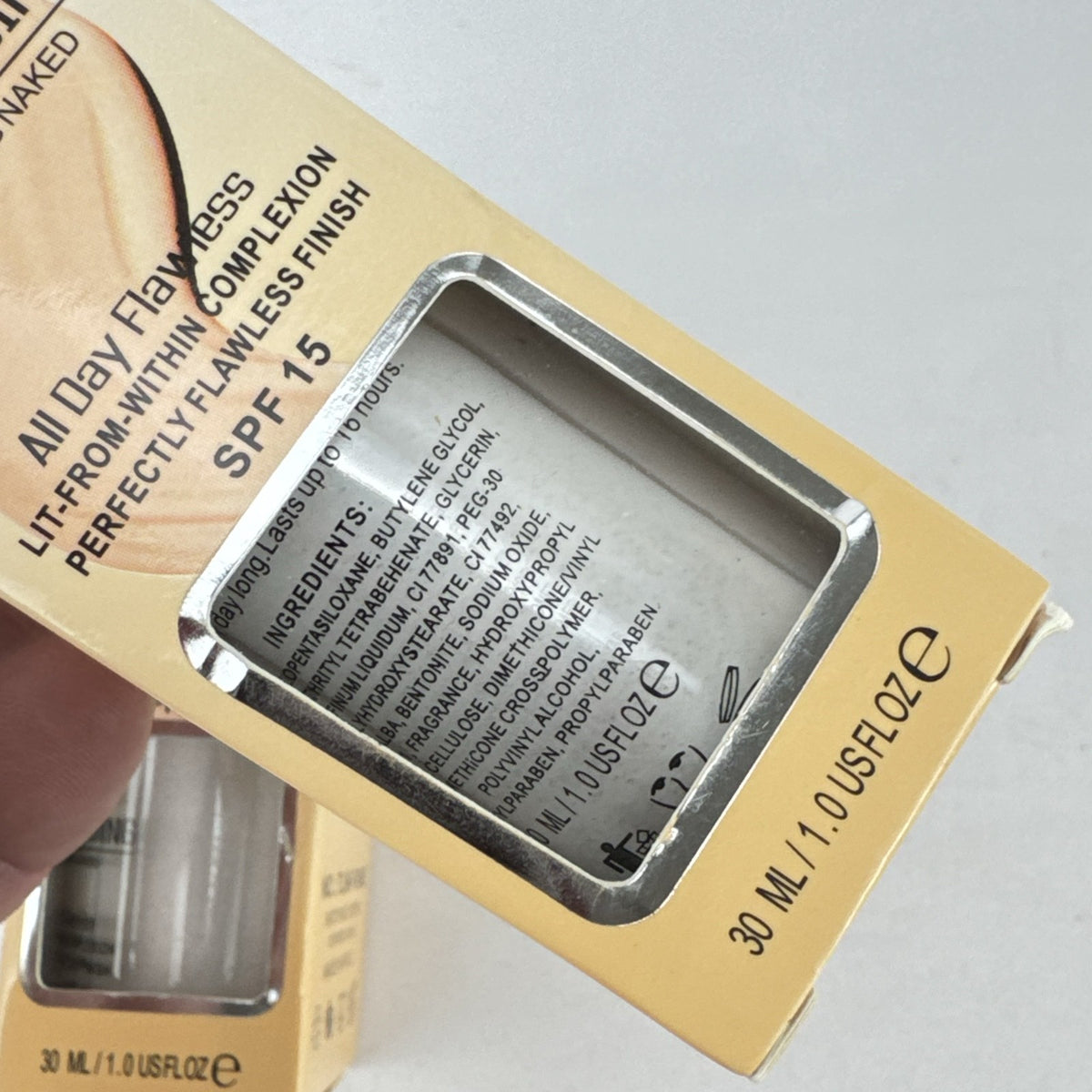 Two bottles of TLM Color Changing Liquid Foundation with SPF 15 in original packaging