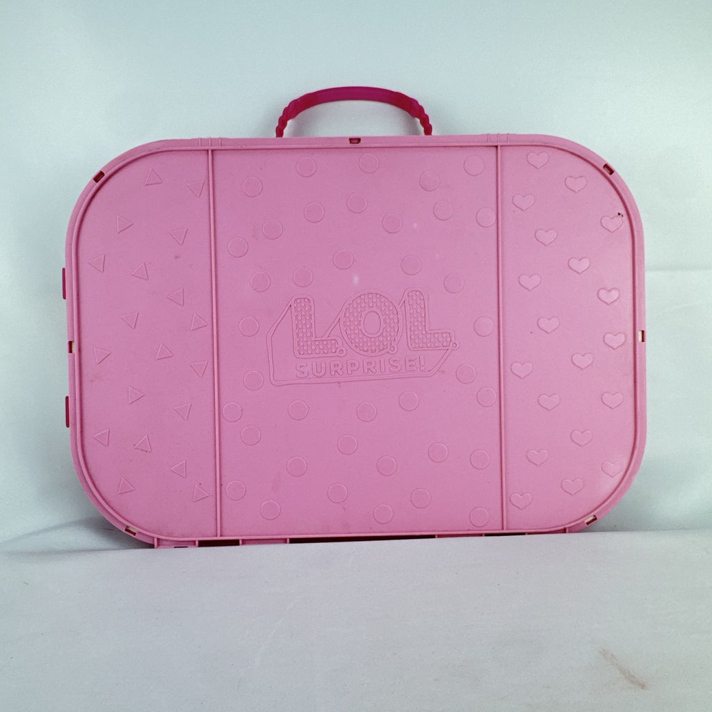 MGA Entertainment L.O.L. Surprise! pink doll carrying case and runway display stand
