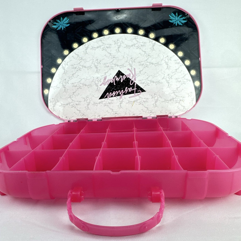 MGA Entertainment L.O.L. Surprise! pink doll carrying case and runway display stand