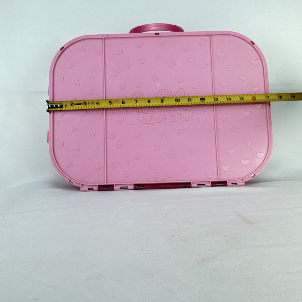MGA Entertainment L.O.L. Surprise! pink doll carrying case and runway display stand