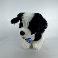 Build-A-Bear Workshop Promise Pets black and white puppy plush dog with collar, 12-inch.