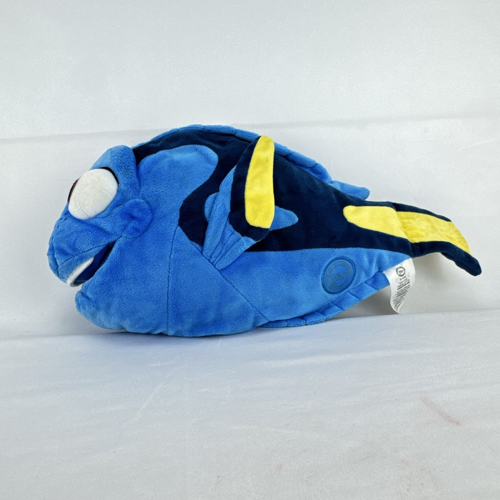 Disney Store Finding Dory 14-inch blue tang fish plush stuffed toy with yellow tracking tag