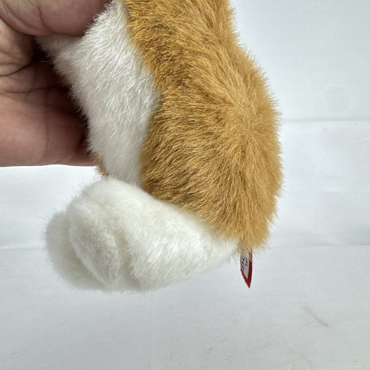 Douglas Welsh Corgi 10-inch standing plush dog in tan and white