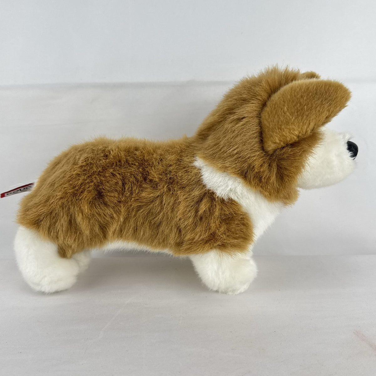 Douglas Welsh Corgi 10-inch standing plush dog in tan and white