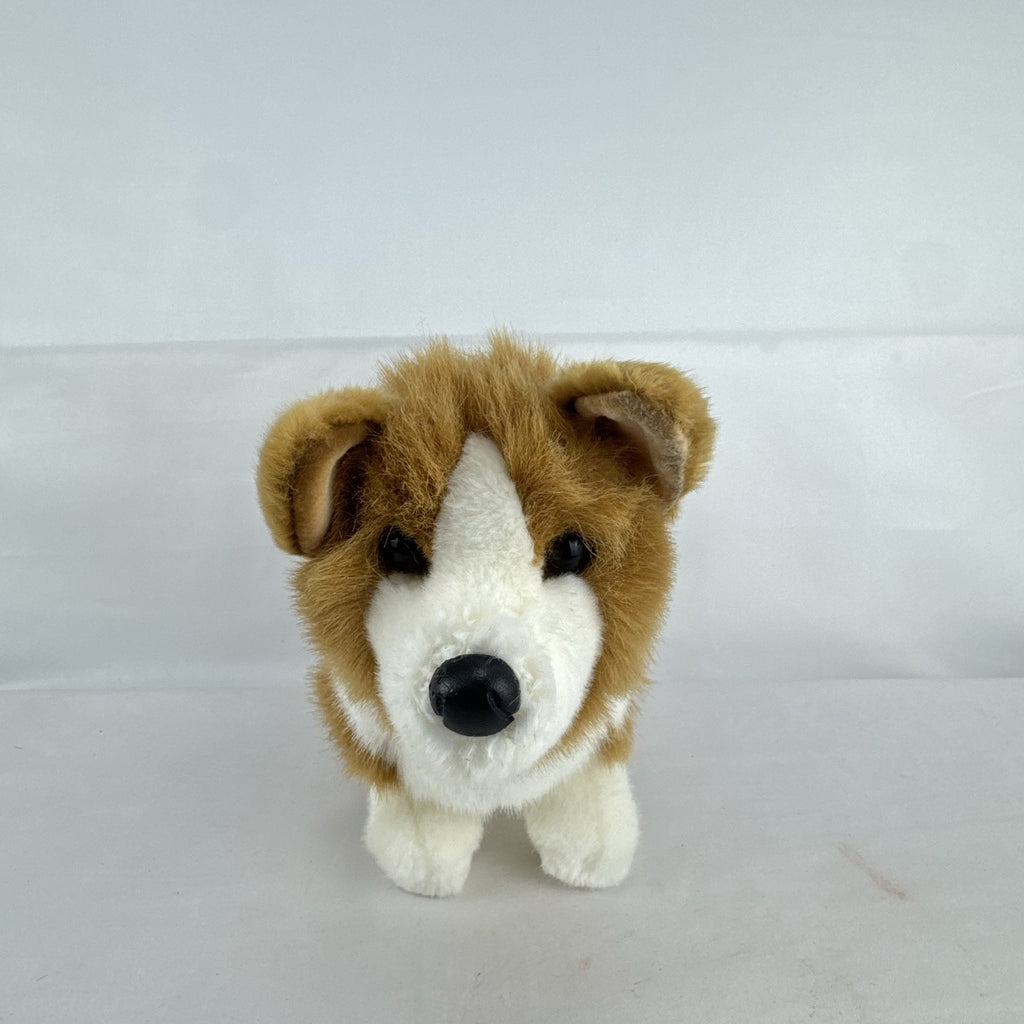 Douglas Welsh Corgi 10-inch standing plush dog in tan and white