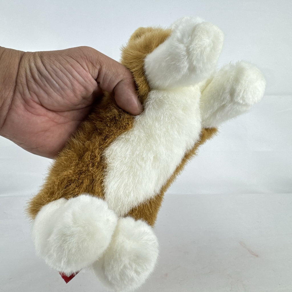 Douglas Welsh Corgi 10-inch standing plush dog in tan and white