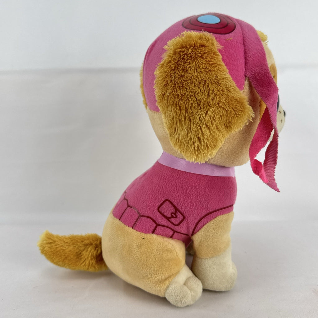 Ty PAW Patrol Beanie Boos Skye plush dog in pink aviator suit with pink glitter eyes