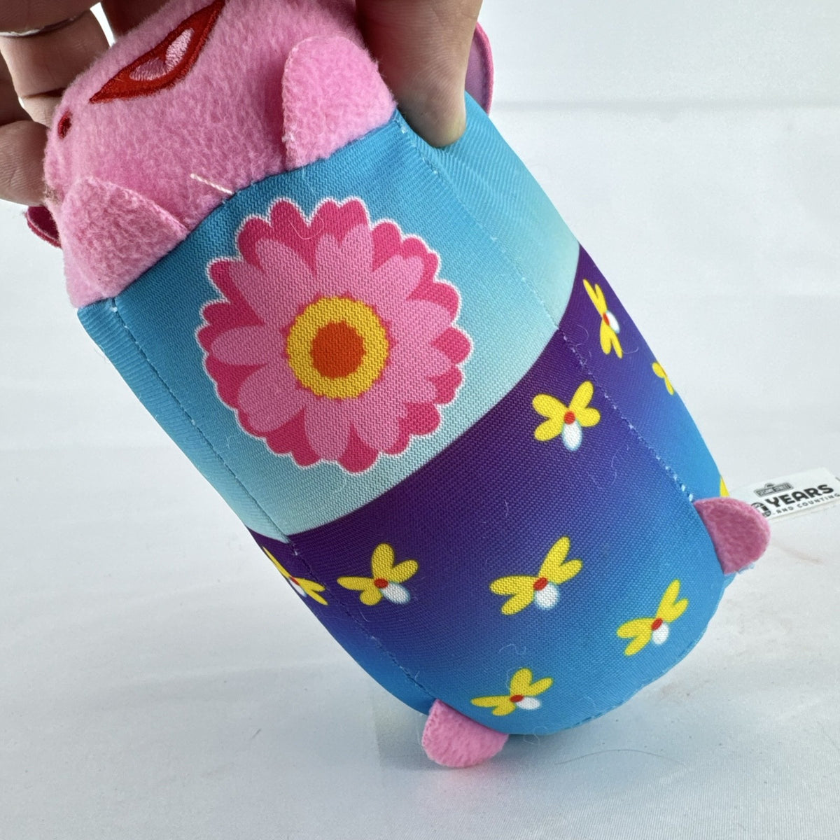 Sesame Street 50th Anniversary Abby Cadabby fairy roll plush stuffed toy with wings and floral pattern