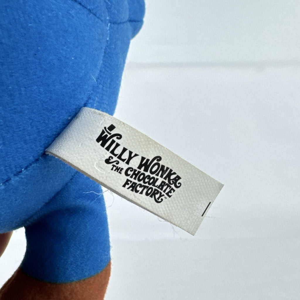 Toy Factory 8-inch Willy Wonka Violet Beauregarde blueberry plush doll in blue tracksuit