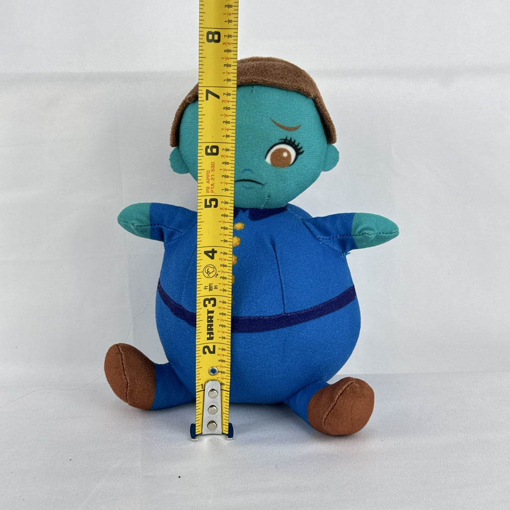 Toy Factory 8-inch Willy Wonka Violet Beauregarde blueberry plush doll in blue tracksuit