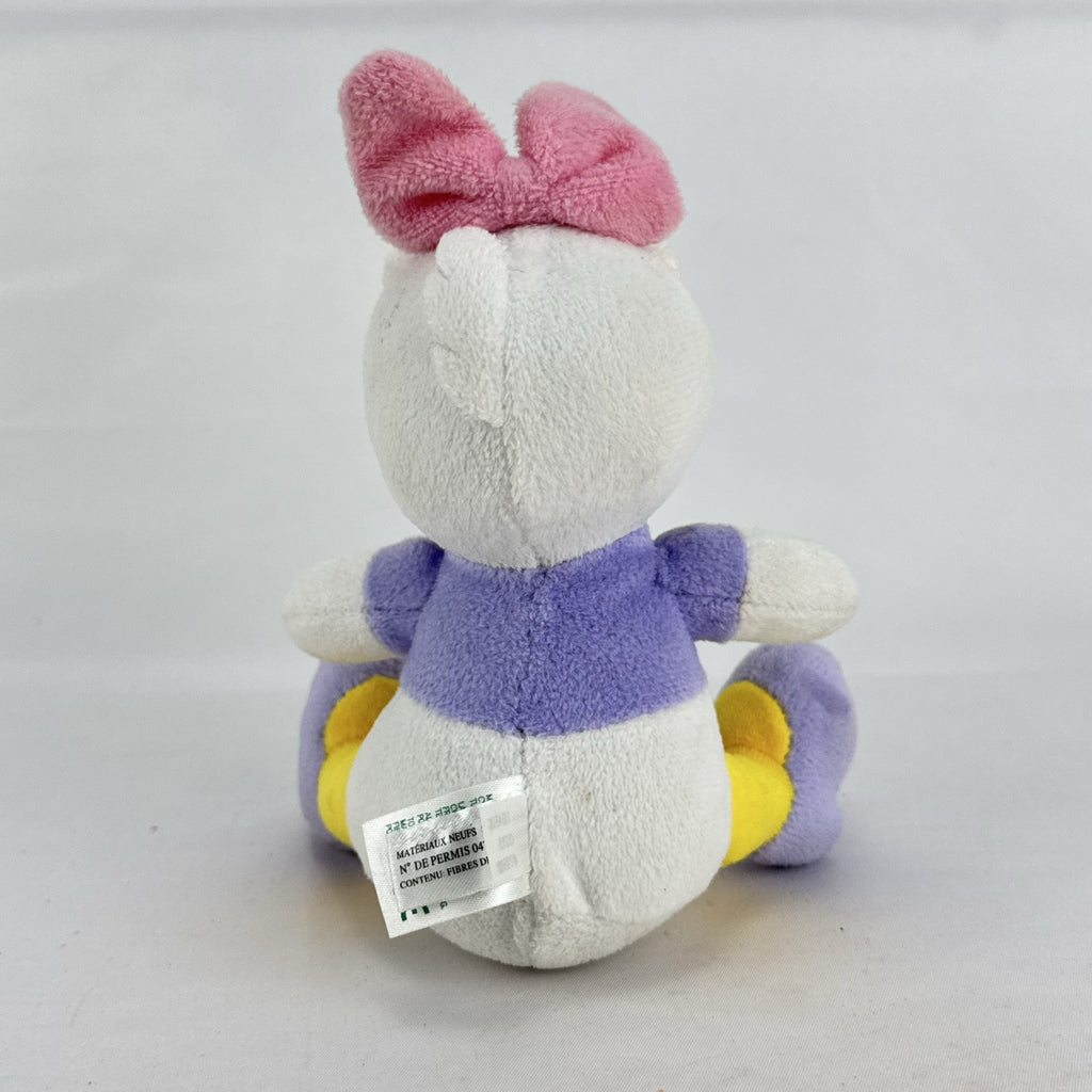 Kids Preferred Disney Baby Daisy Duck seated plush in purple outfit with pink bow