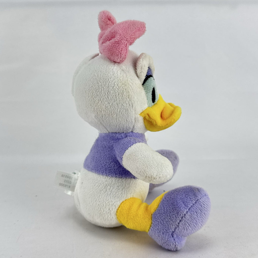 Kids Preferred Disney Baby Daisy Duck seated plush in purple outfit with pink bow