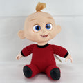 Disney Incredibles Jack-Jack plush doll with vinyl head and rooted hair in a red superhero suit