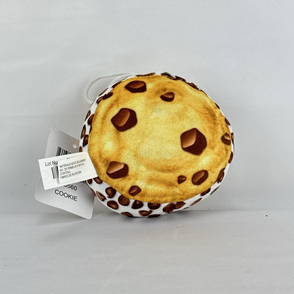 Classic Toy Co. 5-inch chocolate chip cookie ice cream sandwich plush with big blue eyes and hanging loop