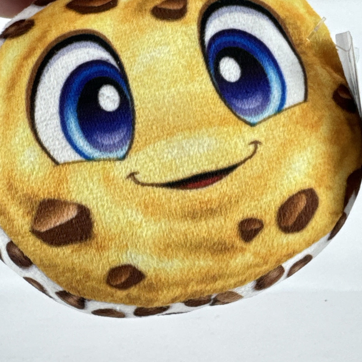 Classic Toy Co. 5-inch chocolate chip cookie ice cream sandwich plush with big blue eyes and hanging loop