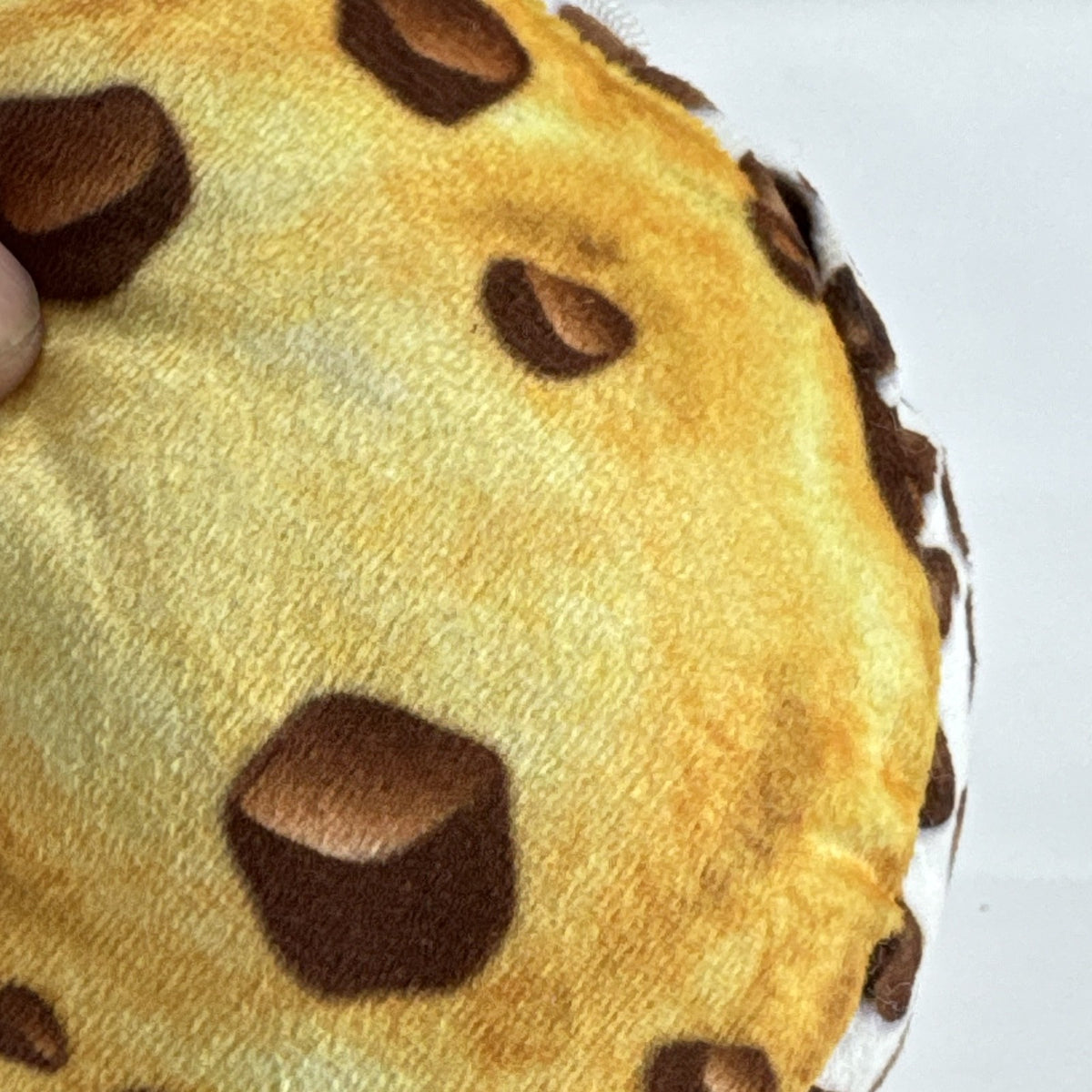 Classic Toy Co. 5-inch chocolate chip cookie ice cream sandwich plush with big blue eyes and hanging loop
