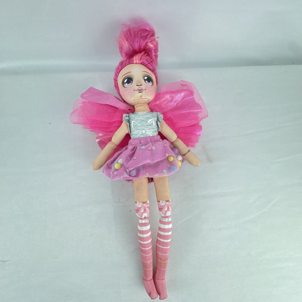 Moose Toys Dream Seekers Bella 14-inch rag doll with pink hair and tulle fairy wings
