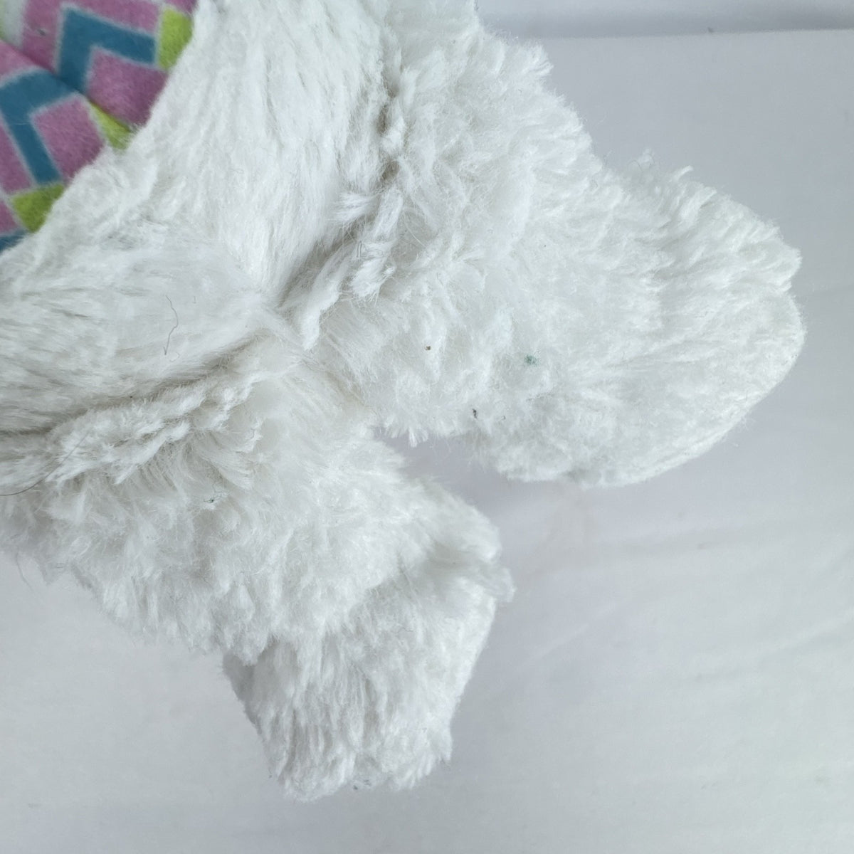 JAKKS Pacific Cabbage Patch Kids Cuties 9-inch Easter lamb plush doll in white fleece suit with chevron belly