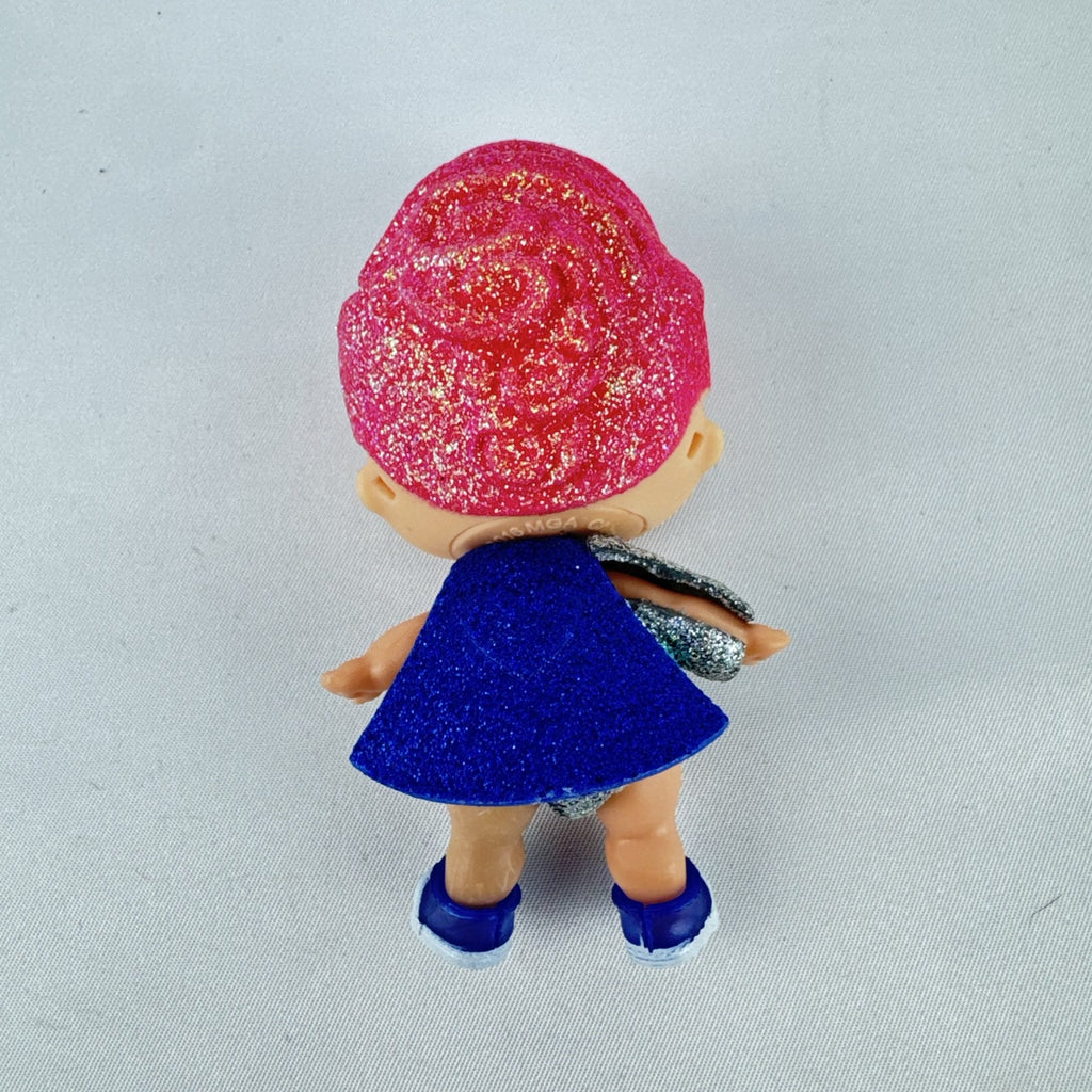 MGA Entertainment LOL Surprise Glitter Series Cosmic Queen 3-inch doll with pink glitter hair and cape