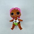 MGA L.O.L. Surprise Series 3 Confetti Pop Sprints doll in athletic outfit with pink braids
