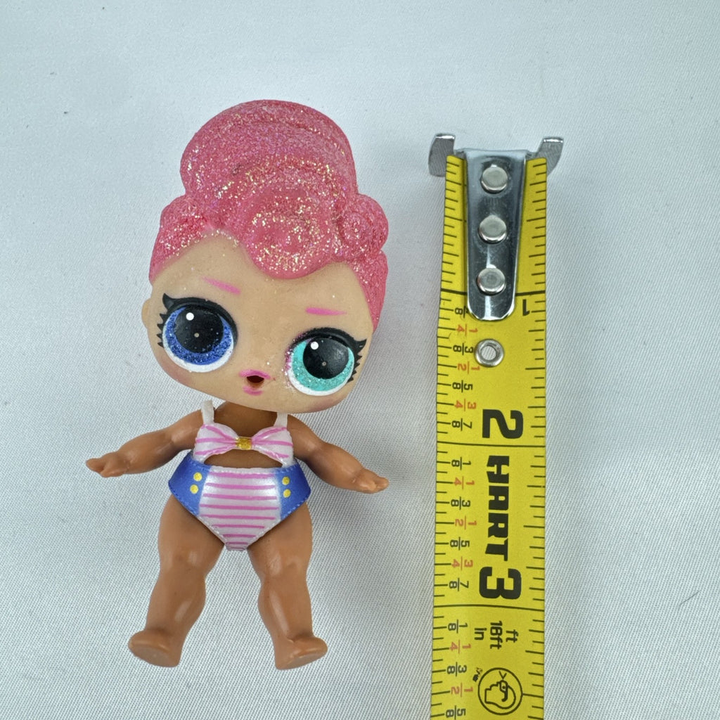 MGA L.O.L. Surprise High Dive doll with pink glitter hair and two-piece swimsuit
