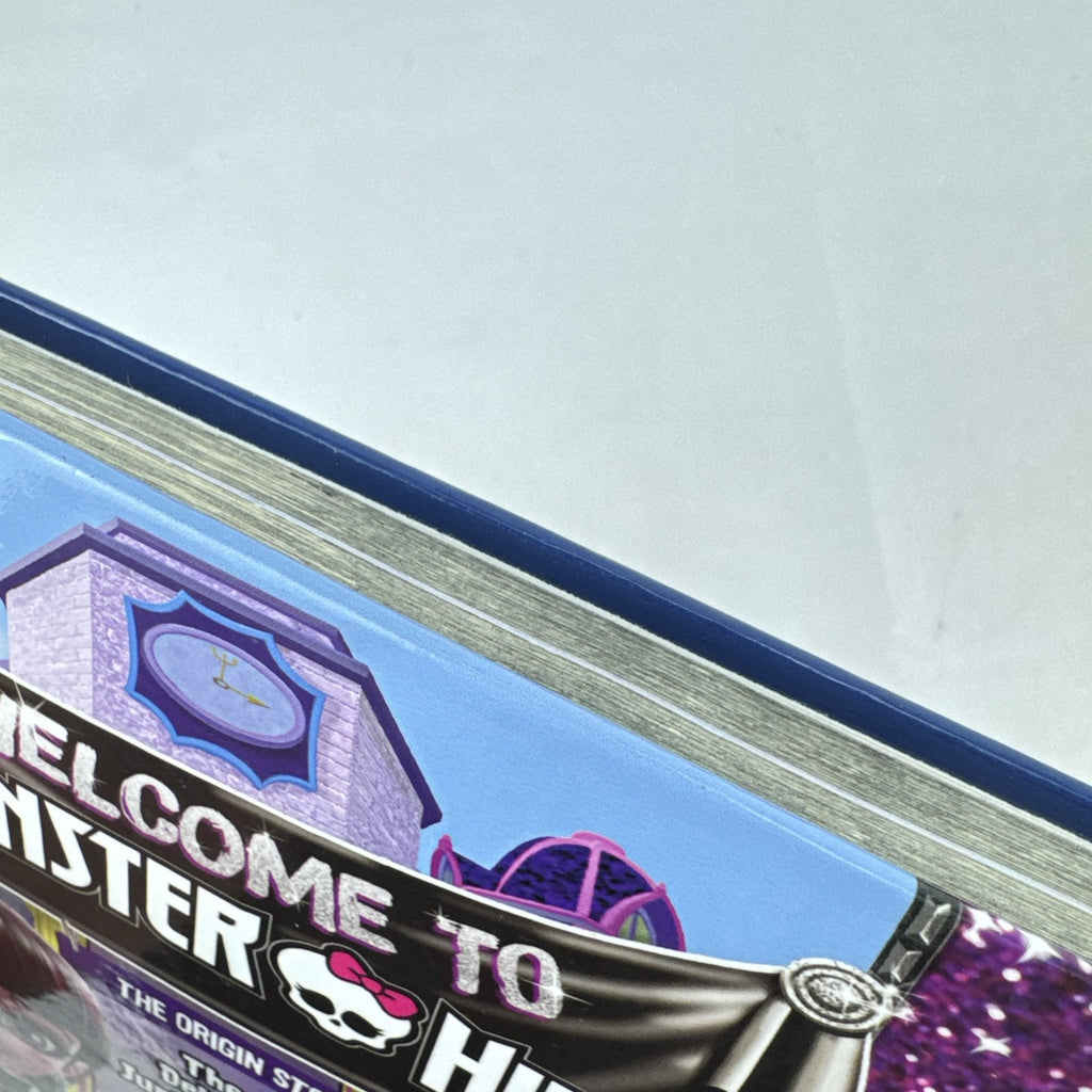 Mattel Monster High The Origin Story deluxe hardcover novel showing cover artwork and spine.