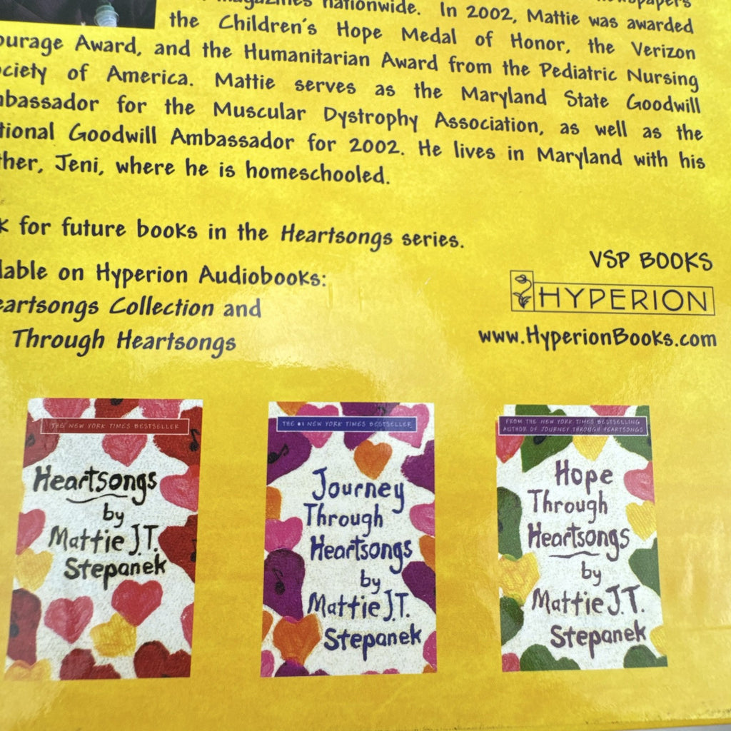 Mattie J.T. Stepanek A Heartsongs Treasury 3-book paperback slipcase box set